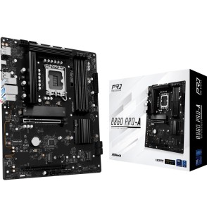 Mainboard | ASROCK | Intel B860 Express | LGA1851 | ATX | Memory DDR5 | Memory slots 4 | 1xHDMI | 1xDisplayPort | 1xAudio-In | 1xAudio-Out | 1xMicrophone | 2xUSB 2.0 | 6xUSB 3.2 | 1xUSB-C | 1xRJ45 | B860PRO-A