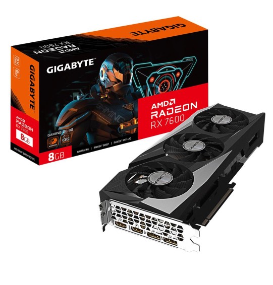 Graphics Card | GIGABYTE | AMD Radeon RX 7600 | 8 GB | GDDR6 | 128 bit | PCIE 4.0 16x | 2xHDMI | 2xDisplayPort | GV-R76GAMINGOC-8GD1.1