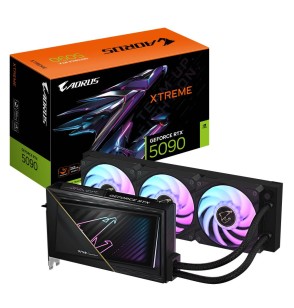 Graphics Card | GIGABYTE | NVIDIA GeForce RTX 5090 | 32 GB | GDDR7 | 512 bit | PCIE 5.0 16x | GPU 2655 MHz | Water cooling | 1xHDMI | 3xDisplayPort | GV-N5090AORUSXW-32GD1.0