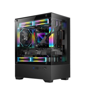 Case | GOLDEN TIGER | Raider SL-2 | MiniTower | Case product features Transparent panel | Not included | MicroATX | Colour Black | RAIDERSL-2