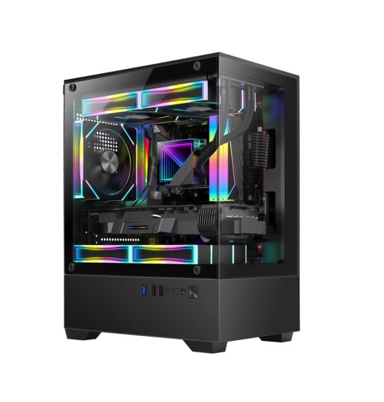 Case | GOLDEN TIGER | Raider SL-2 | MiniTower | Case product features Transparent panel | Not included | MicroATX | Colour Black | RAIDERSL-2