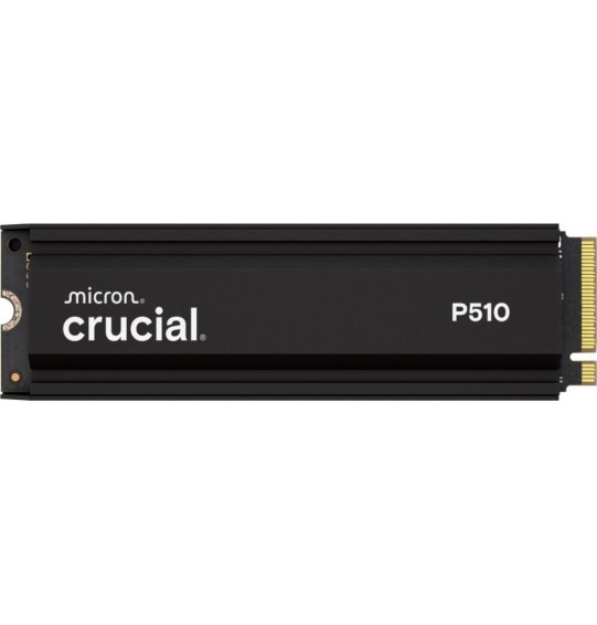 SSD | CRUCIAL | P510 | 1TB | M.2 | PCIe Gen5 | NVMe | TLC | Write speed 9500 MBytes/sec | Read speed 11000 MBytes/sec | TBW 600 TB | CT1000P510SSD5