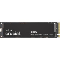 SSD | CRUCIAL | P510 | 1TB | M.2 | PCIe Gen5 | NVMe | TLC | Write speed 9500 MBytes/sec | Read speed 11000 MBytes/sec | TBW 600 TB | CT1000P510SSD8