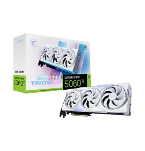 Graphics Card | MSI | NVIDIA GeForce RTX 5060 Ti | 16 GB | GDDR7 | 128 bit | PCIE 5.0 16x | Triple slot Fansink | 1xHDMI | 3xDisplayPort | 5060TI16GGAMTRIOOCWHITE