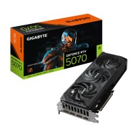 Graphics Card | GIGABYTE | NVIDIA GeForce RTX 5070 | 12 GB | GDDR7 | 192 bit | PCIE 5.0 16x | GPU 2512 MHz | Triple slot Fansink | 1xHDMI | 3xDisplayPort | GV-N5070WF3-12GD1.0