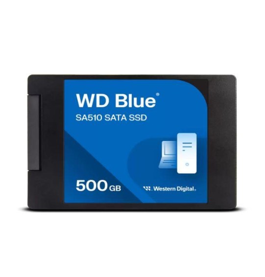 SSD | SANDISK | Blue SA510 | 500GB | SATA | Write speed 510 MBytes/sec | Read speed 560 MBytes/sec | 2,5" | WDBB8H5000ANC-WRSN