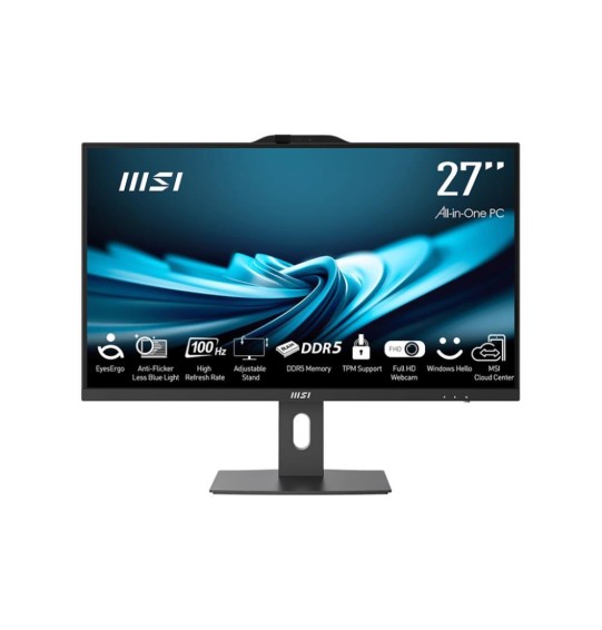 Monoblock PC | MSI | PRO | AP272P 14M | Business | All in One | CPU Core i5 | i5-14400 | 2500 MHz | Screen 27" | RAM 16GB | DDR4 | 3200 MHz | SSD 500GB | Graphics card Intel UHD Graphics | Integrated | Windows 11 Pro | Colour Black | PROAP272P14M-879
