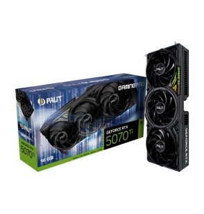 Graphics Card | PALIT | NVIDIA GeForce RTX 5070 Ti | 16 GB | GDDR7 | 256 bit | PCIE 5.0 16x | GPU 2295 MHz | Triple slot Fansink | 1xHDMI | 3xDisplayPort | NE7507T019T2-GB2031Y