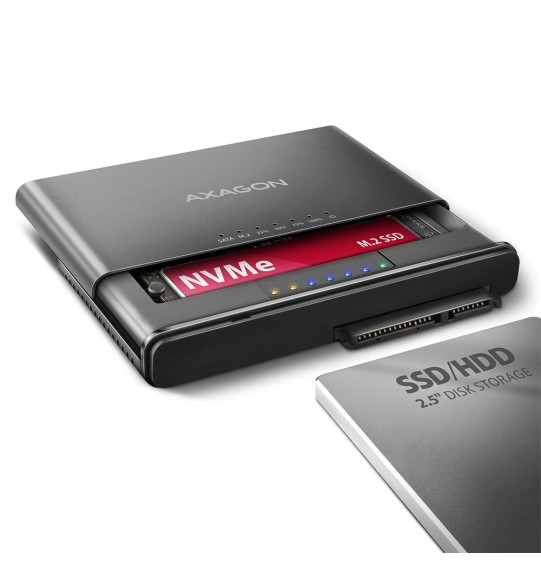 SSD ACC ADAPTER USB-C/M.2&SATA/10GBPS 0.1M ADSA-CC AXAGON
