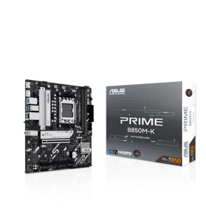 Mainboard | ASUS | AMD B850 | SAM5 | Micro-ATX | Memory DDR5 | Memory slots 2 | 1xPCI-Express 4.0 16x | 1xPCI-Express 5.0 16x | 2xM.2 | 1xHDMI | 1xDisplayPort | 4xUSB 2.0 | 4xUSB 3.2 | 1xPS/2 | 3xAudio port | PRIMEB850M-K