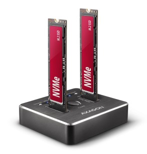 SSD ACC DOCK STATION USB-C/2XM.2 NVME ADSA-M2C AXAGON