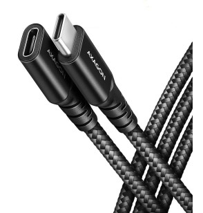 CABLE USB-C EXTENSION 0.5M/BLACK BUCM32-CF05AB AXAGON