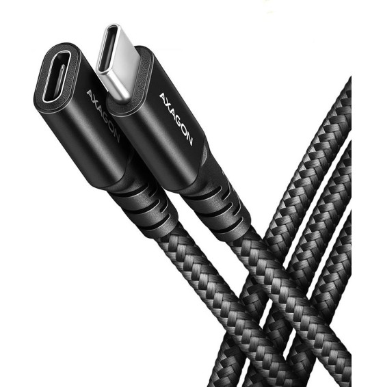 CABLE USB-C EXTENSION 0.5M/BLACK BUCM32-CF05AB AXAGON