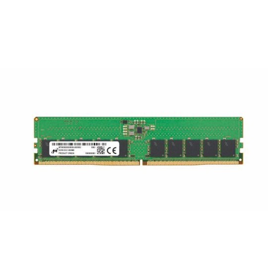 Server Memory Module | MICRON | DDR5 | 16GB | UDIMM/ECC | 5600 MHz | CL 46 | 1.1 V | MTC10C1084S1EC56BR