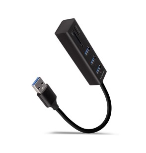 I/O HUB USB3.2 3P SD/MICROSD/0.2M HMA-CR3A AXAGON