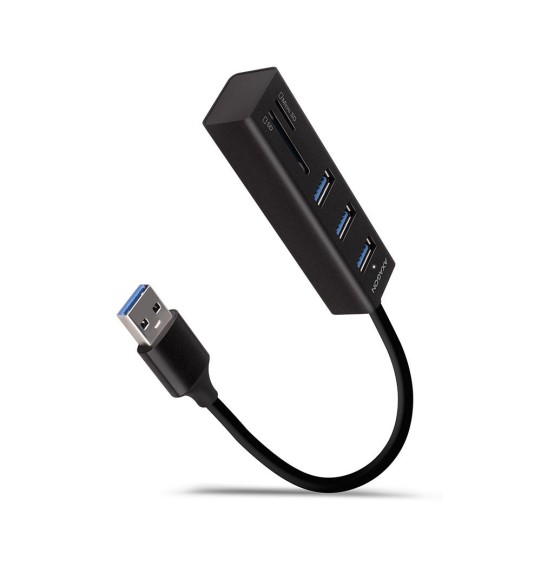 I/O HUB USB3.2 3P SD/MICROSD/0.2M HMA-CR3A AXAGON