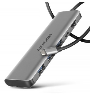 I/O HUB USB-C 5IN1/1M HMC-5H AXAGON