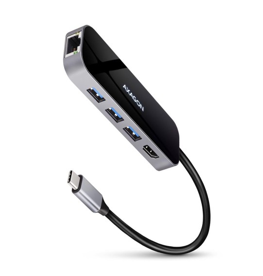 I/O HUB USB-C 6IN1/0.2M HMC-6GL AXAGON