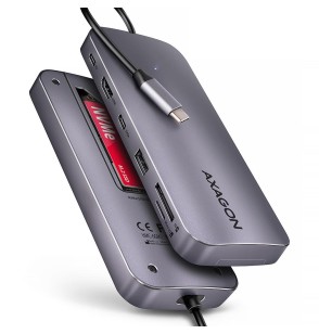 I/O HUB USB-C 6IN1/0.2M HMC-6GM2 AXAGON