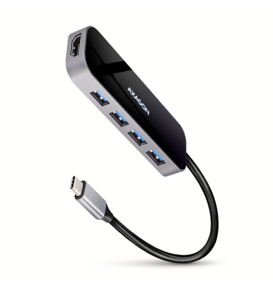 I/O HUB USB-C 6IN1/0.2M HMC-6H4A AXAGON