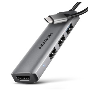 I/O HUB USB-C 4IN1/0.15M HMC-H3A AXAGON