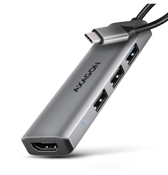 I/O HUB USB-C 4IN1/0.15M HMC-H3A AXAGON