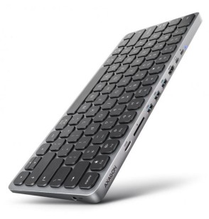 KEYBOARD + I/O HUB 9IN1/0.6M HMC-KB-CS AXAGON