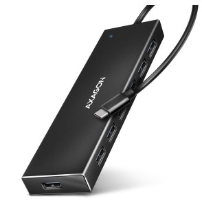 I/O HUB USB-C 7PORT FLAT/0.3M HUE-F7C AXAGON