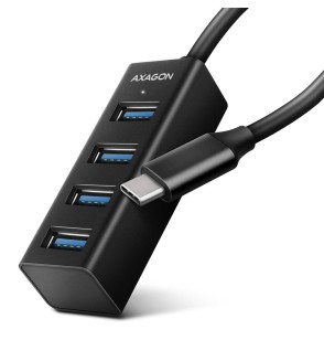 I/O HUB USB-C 4PORT MINI/0.2M HUE-M1C AXAGON