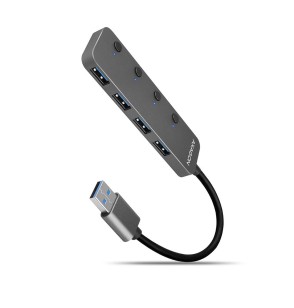 I/O USB HUB SWITCH 4PORT/0.2M HUE-MSA AXAGON