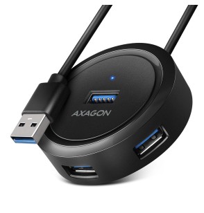I/O HUB USB3.2 4PORT ROUND/0.3M HUE-P1A AXAGON