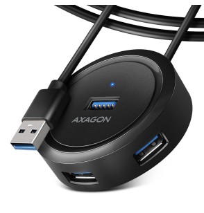 I/O HUB USB3.2 4PORT ROUND/1.2M HUE-P1AL AXAGON