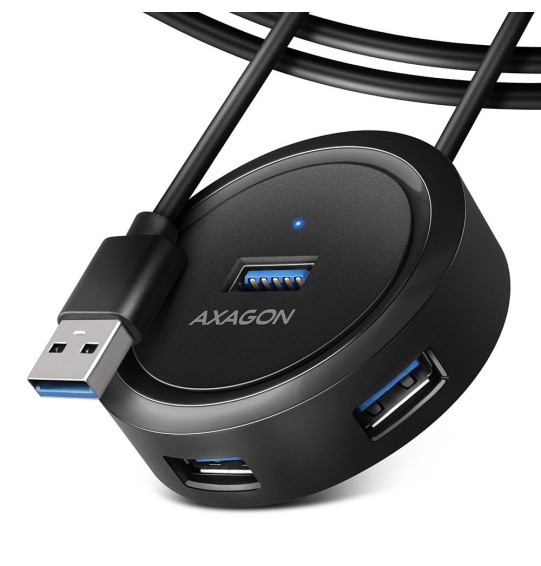 I/O HUB USB3.2 4PORT ROUND/1.2M HUE-P1AL AXAGON