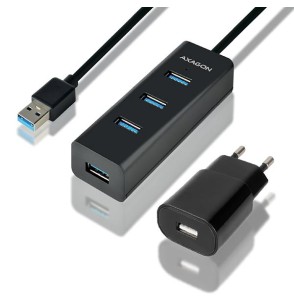 I/O HUB USB3.0 4PORT CHARGING/W/AC 1.2M HUE-S2BP AXAGON