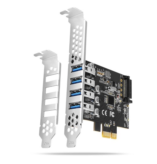 I/O CARD USB PCIE 4PORT/PCEU-43RS AXAGON