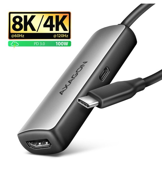 I/O ADAPTER USB-C TO HDMI/0.16M RVC-HI8KPD AXAGON