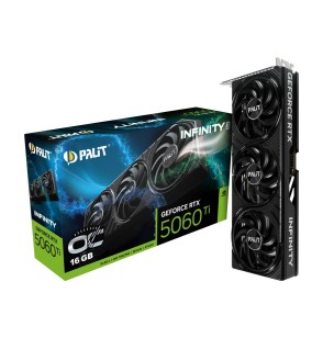 Graphics Card | PALIT | NVIDIA GeForce RTX 5060 Ti | 16 GB | GDDR7 | 128 bit | PCIE 5.0 16x | Triple slot Fansink | 1xHDMI | 3xDisplayPort | NE7506TS19T1-GB2061S