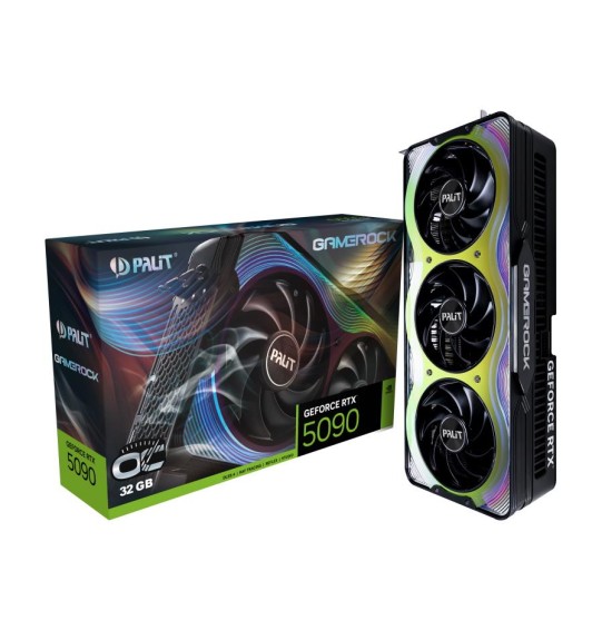 Graphics Card | PALIT | NVIDIA GeForce RTX 5090 | 32 GB | GDDR7 | 512 bit | PCIE 5.0 16x | Triple slot Fansink | 1xHDMI | 3xDisplayPort | NE75090S19R5-GB2020G