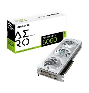 Graphics Card | GIGABYTE | NVIDIA GeForce RTX 5060 | 8 GB | GDDR7 | 128 bit | PCIE 5.0 16x | GPU 2595 MHz | 1xHDMI | 3xDisplayPort | GV-N5060AEROOC-8GD