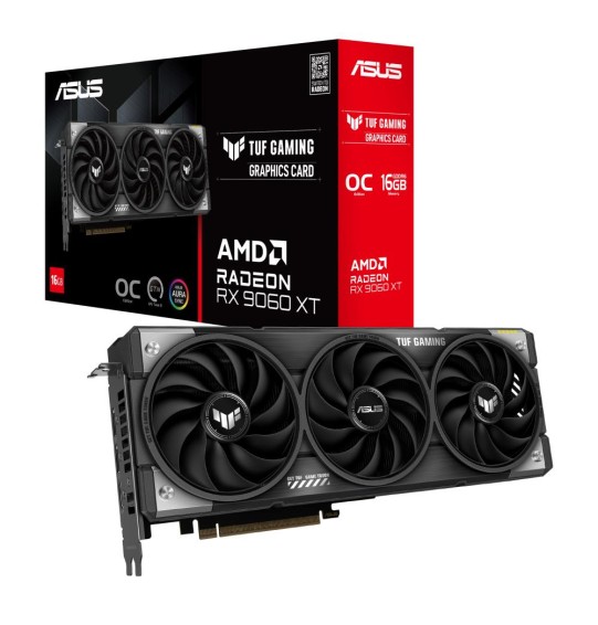 Graphics Card | ASUS | AMD Radeon RX 9060 XT | 16 GB | GDDR6 | 128 bit | PCIE 5.0 16x | Triple slot Fansink | 1xHDMI | 2xDisplayPort | TUF-RX9060XT-O16G-GAMING