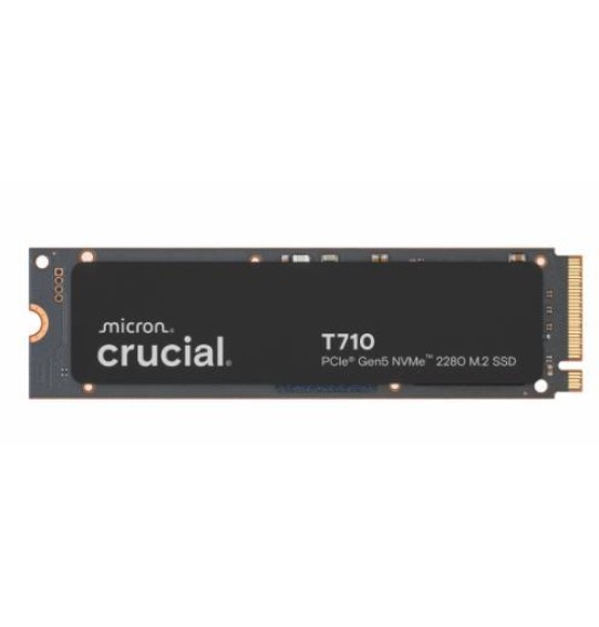 SSD | CRUCIAL | T710 | 2TB | M.2 | PCIe Gen5 | NVMe | Write speed 13800 MBytes/sec | Read speed 14500 MBytes/sec | TBW 1200 TB | CT2000T710SSD5