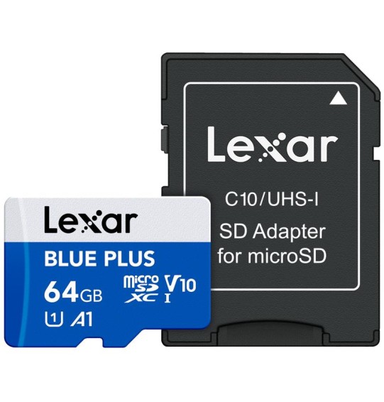 MEMORY MICRO SDXC 64GB UHS-I/W/A LMSBLPL064G-BNANG LEXAR