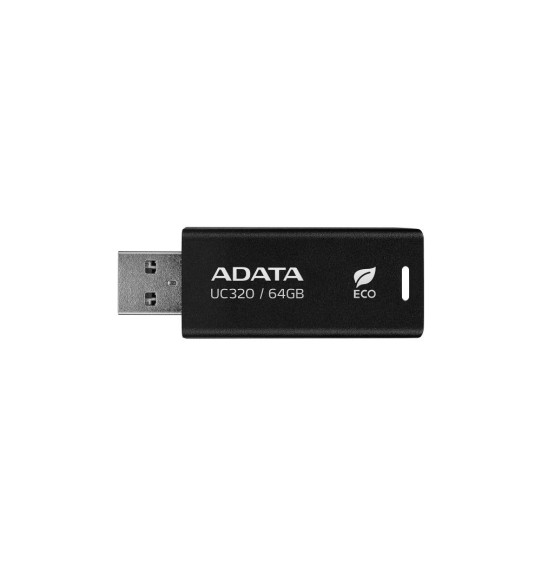 MEMORY DRIVE FLASH USB3.2 64GB/BLACK UC320-64G-RBK/BK ADATA