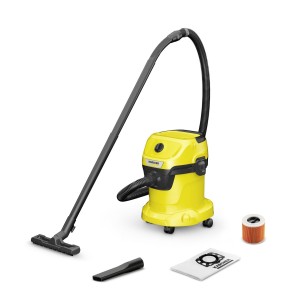 Vacuum Cleaner | KARCHER | Wet and dry vacuum cleaner WD 3 V-15/6/20 | 1000 Watts | Suction power 230W | Capacity 15 l | Noise 74 dB | Yellow | Weight 4.6 kg | 1.628-122.0