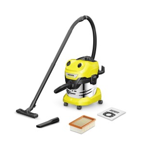 Vacuum Cleaner | KARCHER | Wet and dry vacuum cleaner WD 4 S V-20/5/22 | 1000 Watts | Suction power 240w | Capacity 20 l | Noise 73 dB | Yellow | Weight 7.2 kg | 1.628-260.0