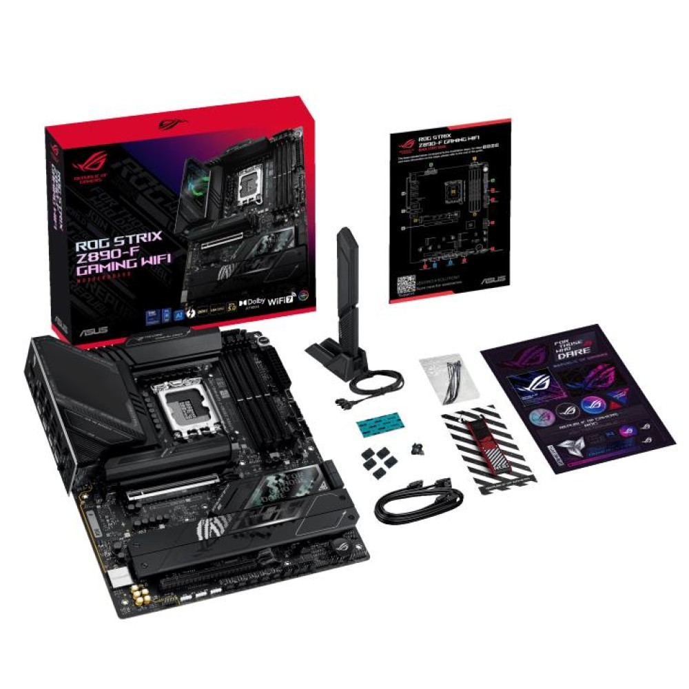 Mainboard|ASUS|Intel Z890|LGA1851|ATX|Memory DDR5|Memory slots 4|1xPCI-Express 4.0 16x|1xPCI-Express 5.0 16x|5xM.2|1xHDMI|1xDisplayPort|1xAudio-In|1xAudio-Out|2xUSB 2.0|4xUSB 3.0|4xUSB 3.1|2xUSB-C|2xUSB-C w/Thunderbolt|1xOptical S/PDIF|1xRJ45|ROGSTRIXZ890 Mainboard|ASUS|Intel Z890|LGA1851|ATX|Memory DDR5|Memory slots 4|1xPCI-Express 4.0 16x|1xPCI-Express 5.0 16x|5xM.2|1xHDMI|1xDisplayPort|1xAudio-In|1xAudio-Out|2xUSB 2.0|4xUSB 3.0|4xUSB 3.1|2xUSB-C|2xUSB-C w/Thunderbolt|1xOptical S/PDIF|1xRJ45|ROGSTRIXZ890