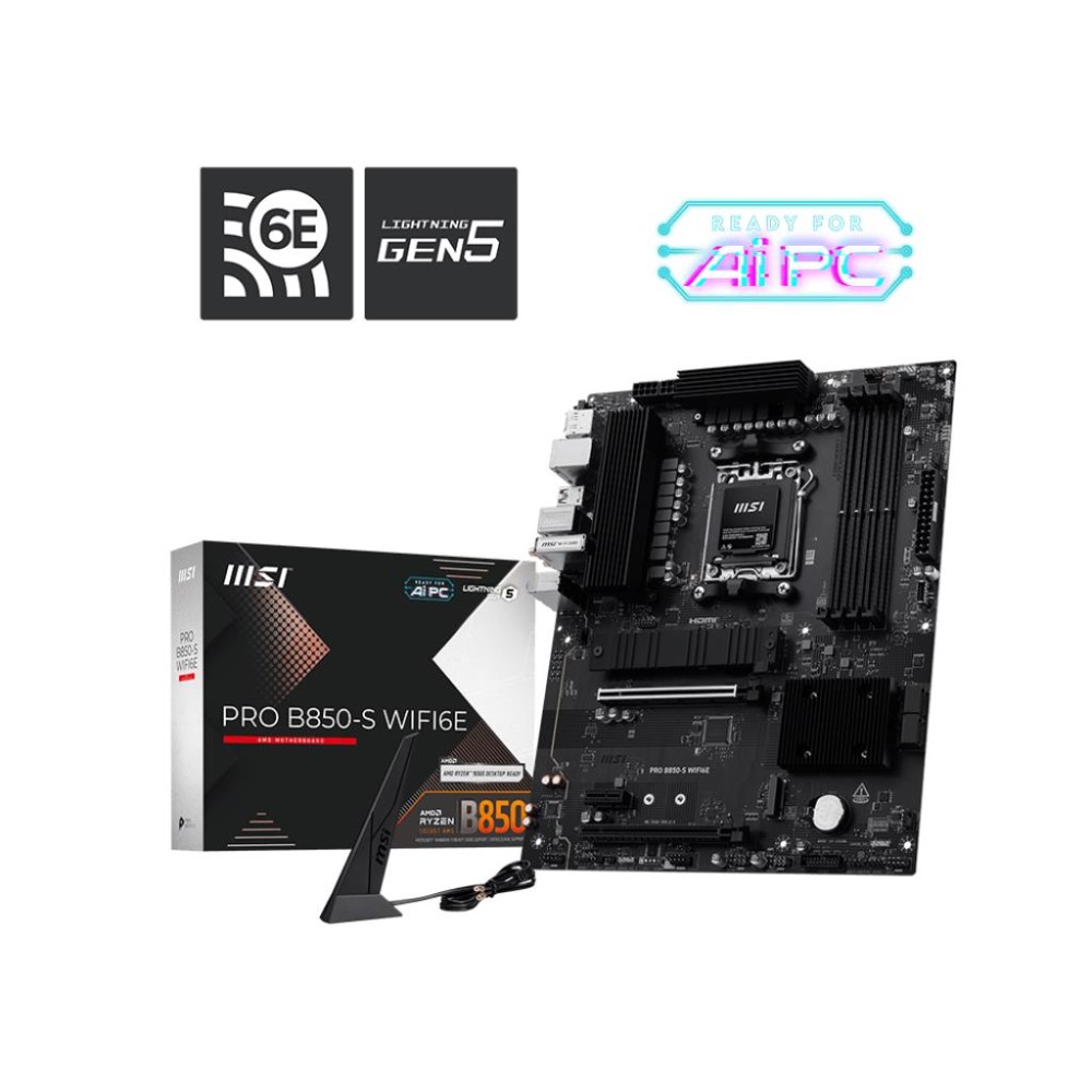 Mainboard|MSI|AMD B850|SAM5|ATX|Memory DDR5|Memory slots 4|PROB850-SWIFI6E