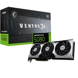 Graphics Card|MSI|NVIDIA GeForce RTX 5080|16 GB|GDDR7|256 bit|PCIE 5.0 16x|Dual Slot Fansink|1xHDMI|3xDisplayPort|RTX508016GVEN3XOCPLUS Graphics Card|MSI|NVIDIA GeForce RTX 5080|16 GB|GDDR7|256 bit|PCIE 5.0 16x|Dual Slot Fansink|1xHDMI|3xDisplayPort|RTX508016GVEN3XOCPLUS