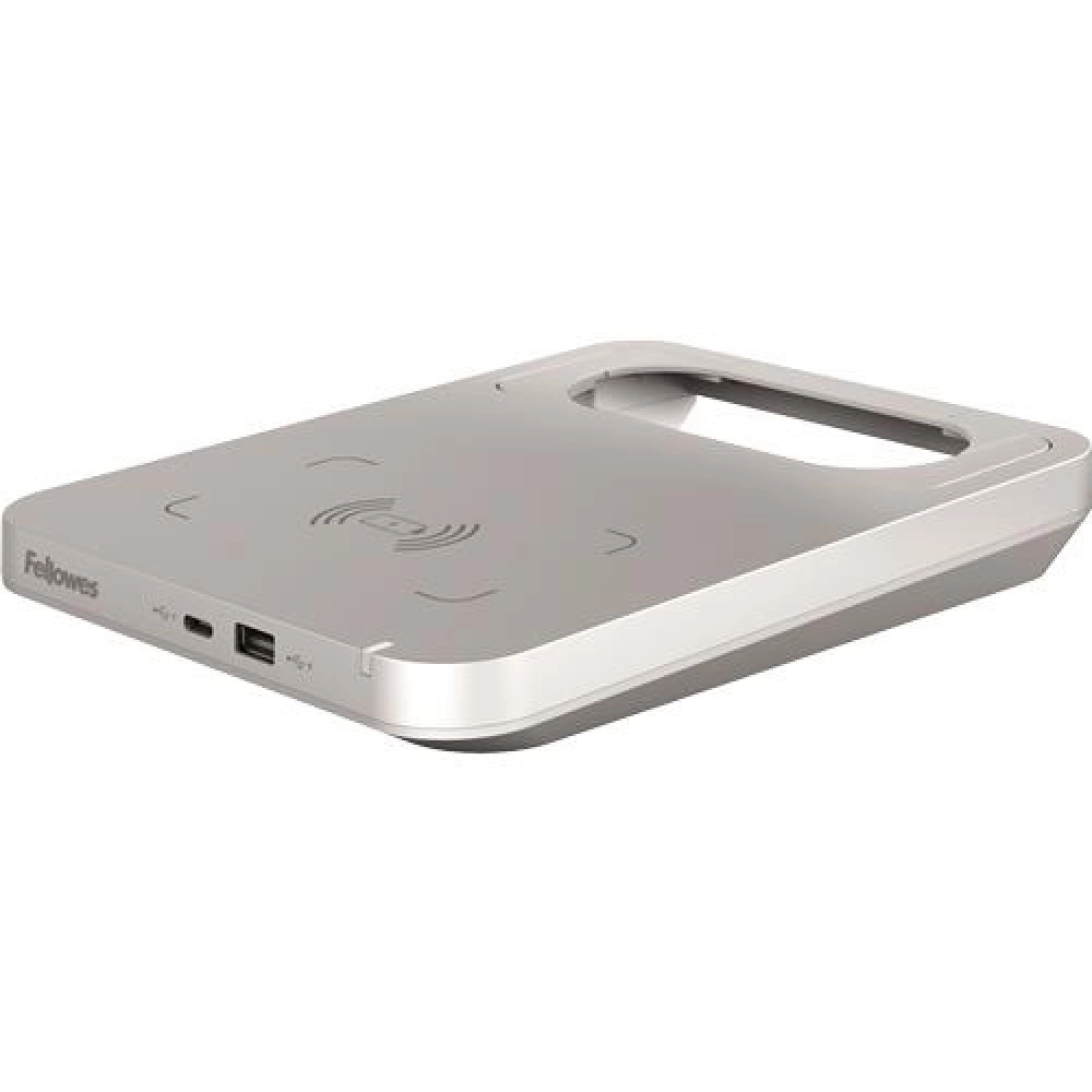 MONITOR ACC HUB WITH CHARGER/SILVER 7503401 FELLOWES