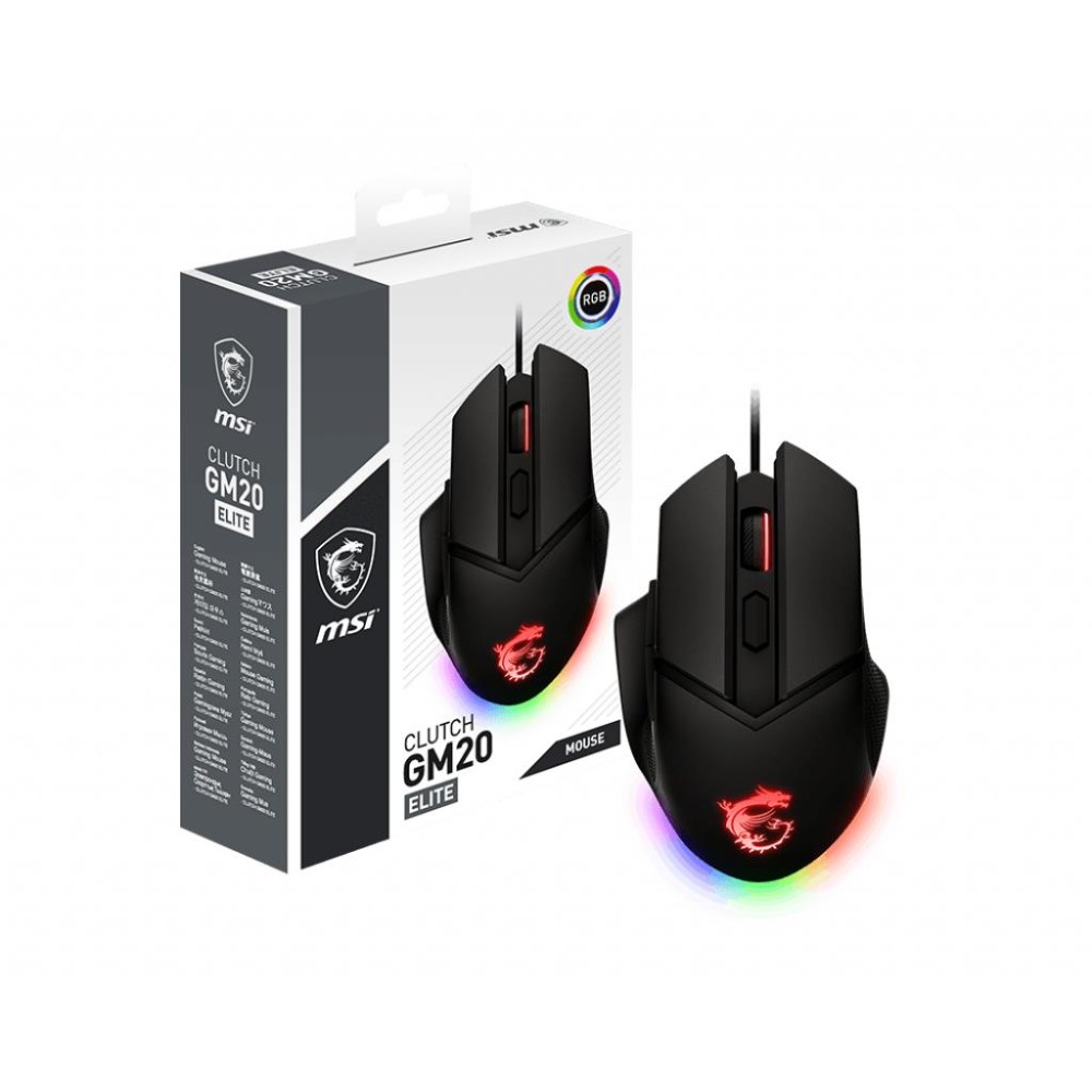 MOUSE USB OPTICAL GAMING/CLUTCH GM20 ELITE MSI MOUSE USB OPTICAL GAMING/CLUTCH GM20 ELITE MSI